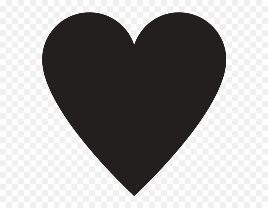 Black Hearts Png - Heart Clipart Silhouette Emoji,Heavy Black Heart Emoji