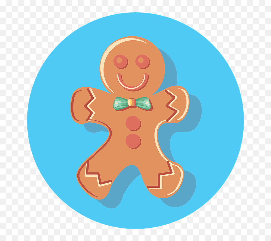 Free Vector Graphic - Gingerbread Circle Clip Art Emoji,Celebration Emoji Gif