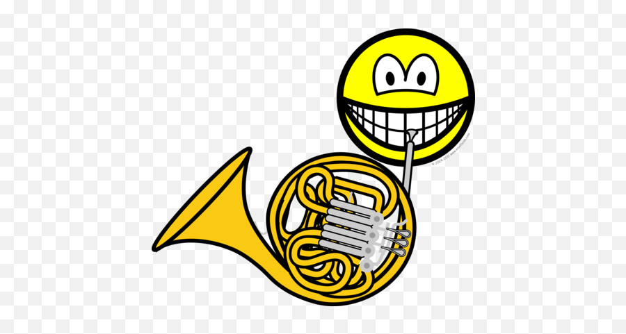 French Horn Smile - Smiling Bumble Bee Emoji,Horn Emoji