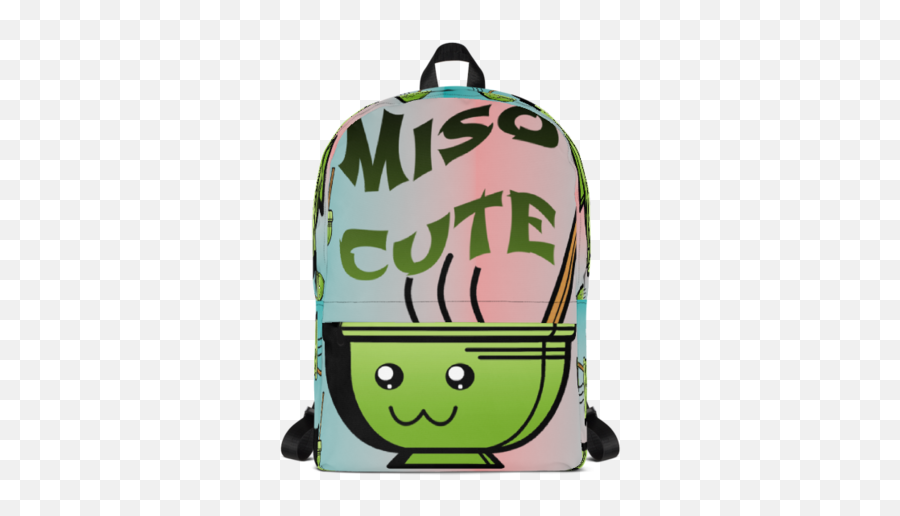 Miso Cute Backpack - Shoulder Bag Emoji,Emoticon Backpack