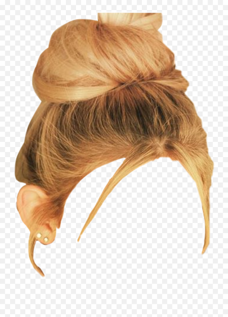 Freetoedit Messybun Blonde Hair - Lace Wig Emoji,Blonde Hair Emoji