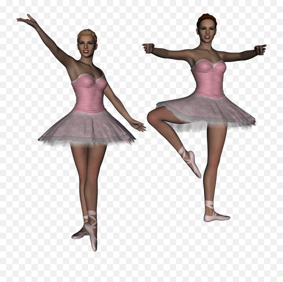 Ballet Ballerina Dancer Girl 3d - Ballerina Girl Pose Emoji,Two Dancing Girl Emoji