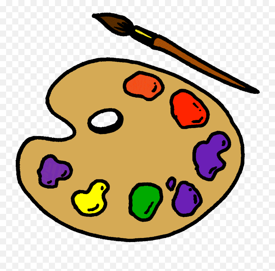 Clip Art Artist Paint Palette Clipart Kid - Paint Palette Emoji,Painting Emoji
