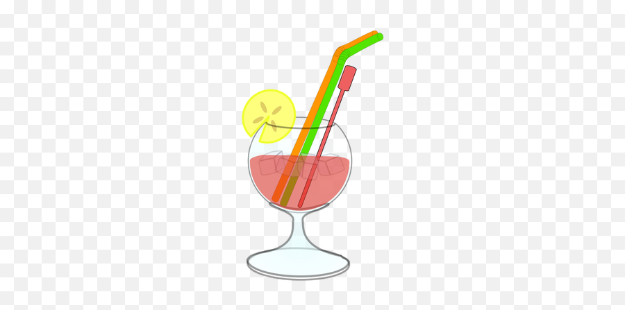Vector Drawing Of Cocktail In Glass - Cocktail Clip Art Emoji,Whiskey Glass Emoji