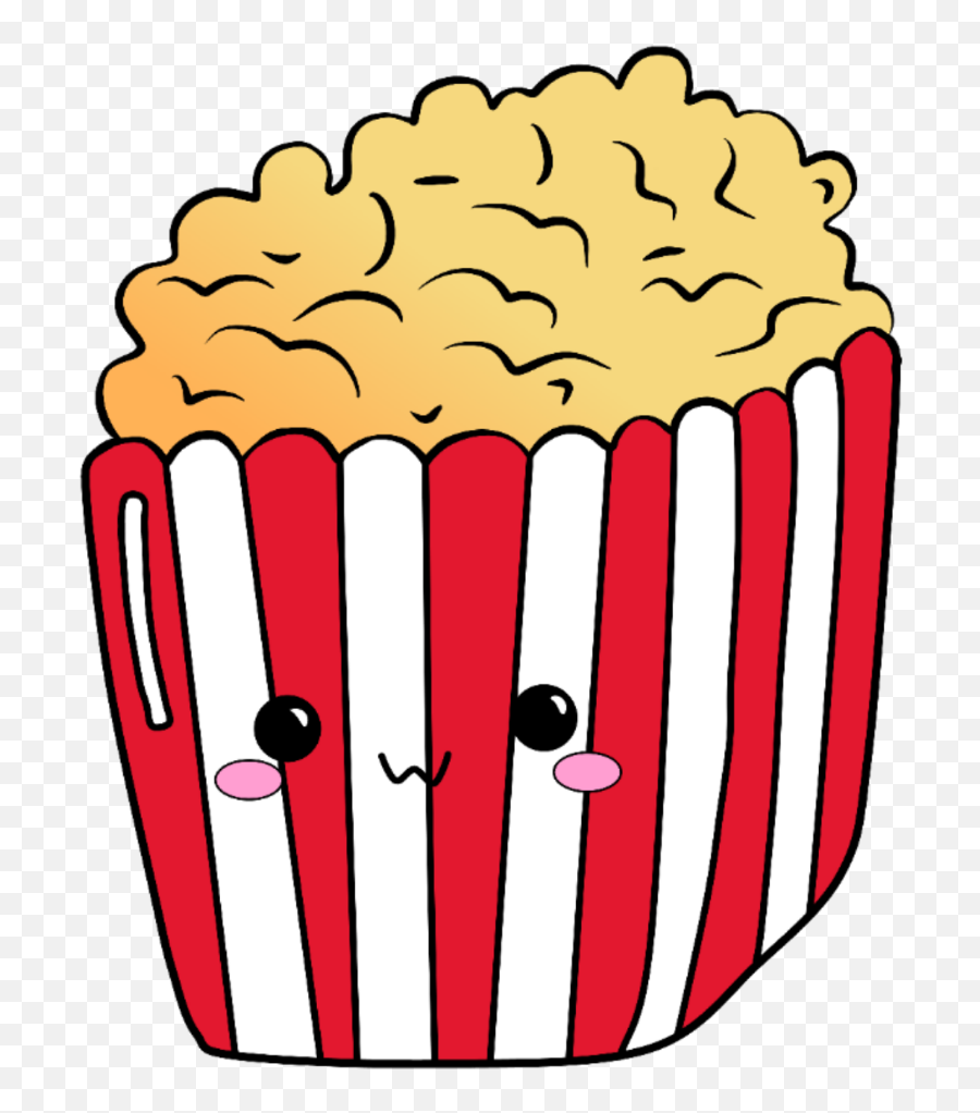 Popcorn Kawaii Emoji Cute Stickerfreetoedit Ftestickers - Popcorn Kawaii,Popcorn Emoji