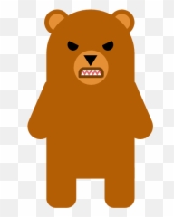 Download HD Angry - Teddy Bear Transparent PNG Image Png Emoji