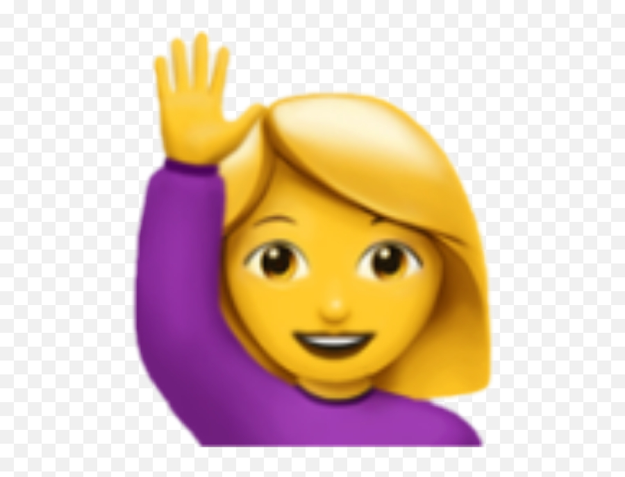 Emoji Emojis Emojisticker Iphone Iphoneemoji Iphoneemoj - Woman Raising Hand Emoji,Waving Emoticon