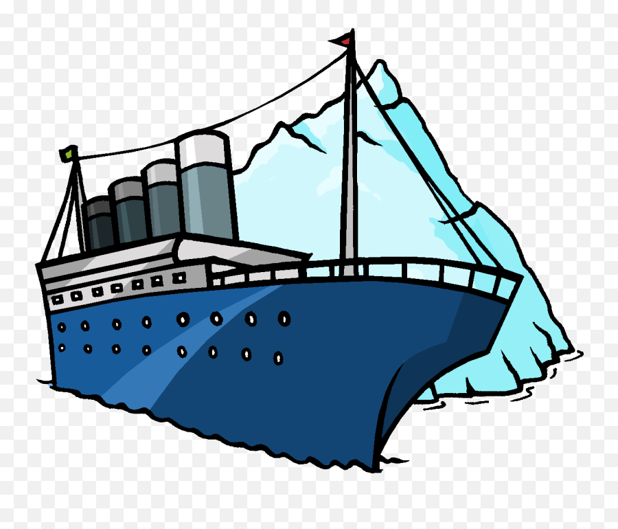 Titanic Clipart - Transparent Cartoon Titanic Ship Emoji,Titanic Emoji