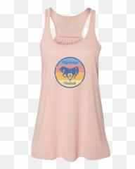 Ladies Flowy Peach Tank Top Pilgrimage Festival - Active Emoji