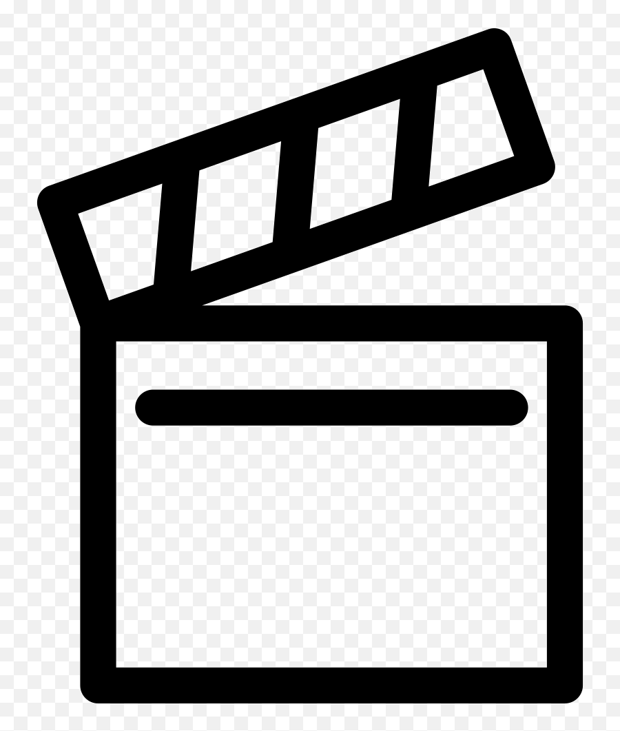 Cinema Clapperboard Comments Clipart - Filmklappe Icon Emoji,Clapper Board Emoji