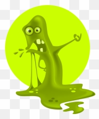 Slime Monster Blob Green Scary - Clipart Emoji