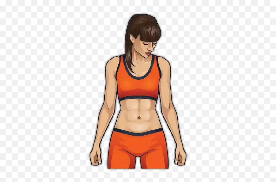 Gym Calaamadaha Dhejiska Ah Ee Loogu Talagalay Whatsapp - Girl Emoji,Emoji Sports Bra