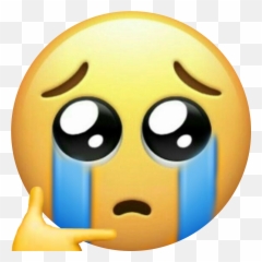 Emoji Appleemoji Sticker - Sad Mixed Emojis,Cross Fingers Emoticon
