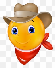 Cowboy Emoji Decal -