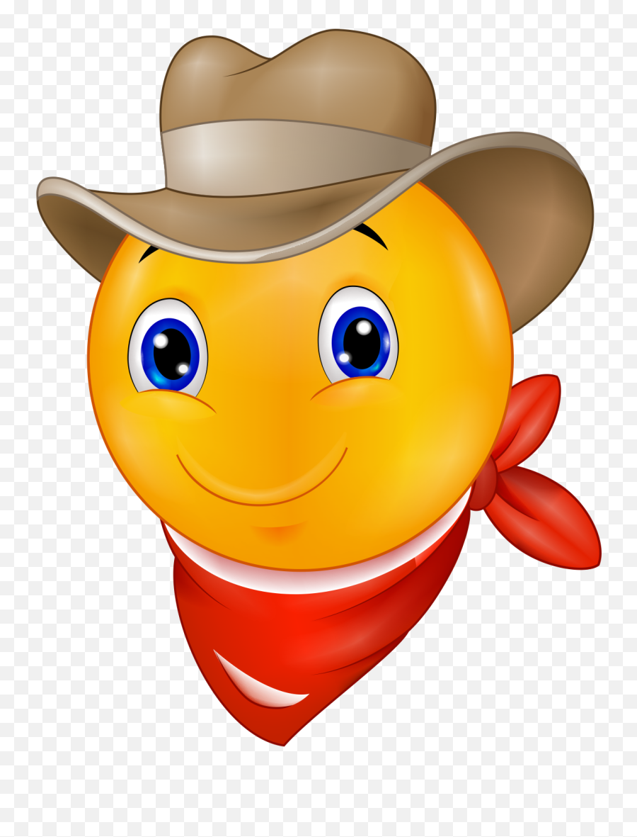 Cowboy Emoji Decal - Emoji Cowboy,Cowboy Hat Emoji