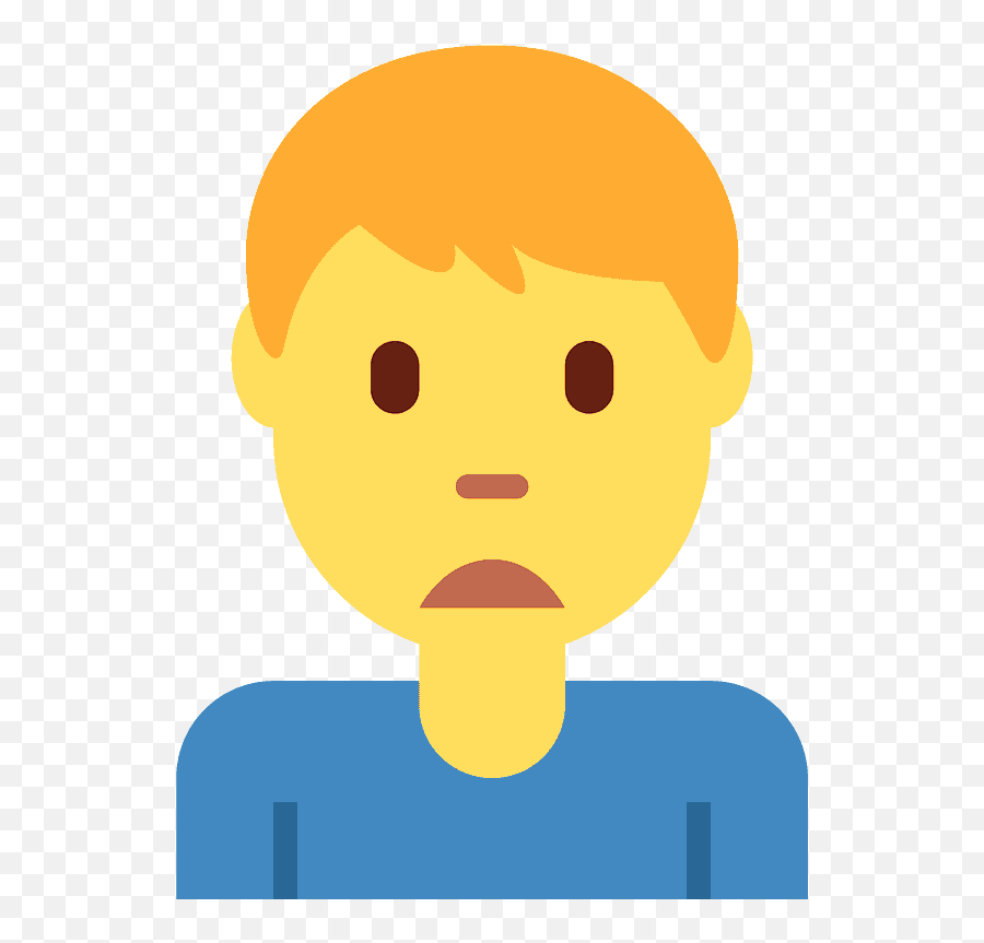Man Frowning Emoji Clipart Free Download Transparent Png - Man Frowning Emoji,The Human Emoji