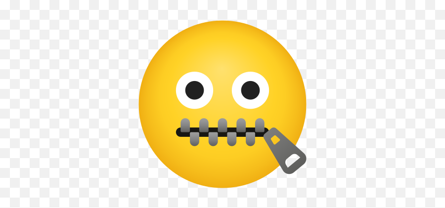 Zipper Mouth Face Iconos - Happy Emoji,Zipper Face Emoji