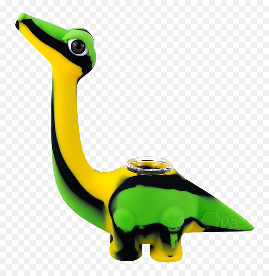 Dinosaur Silicone Hand Pipe With Glass Bowl - Animal Figure Emoji,Dinosaur Emoji Text