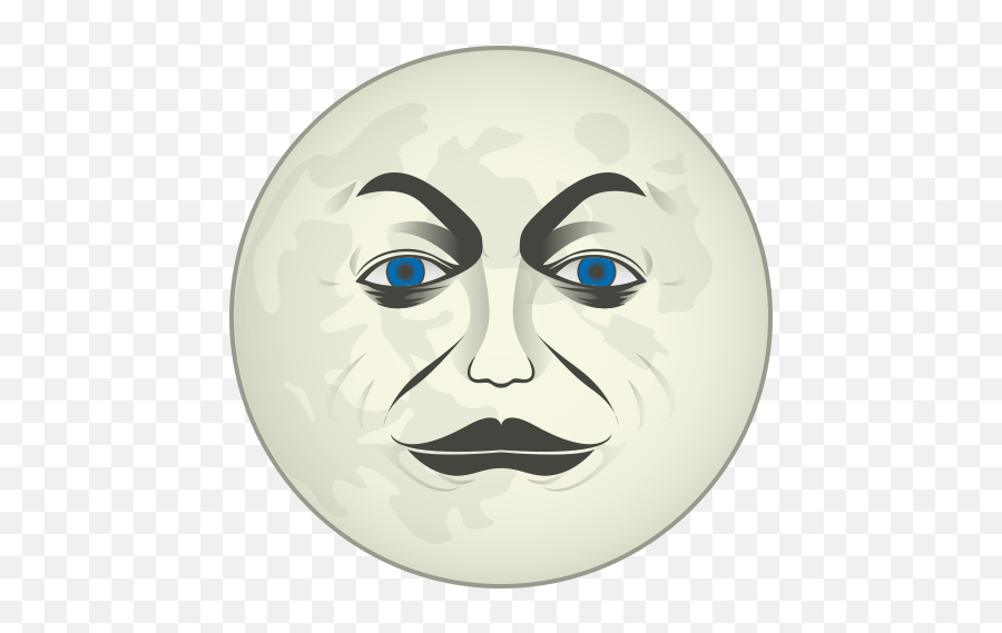 Full Moon With Face Emoji For Facebook Email Sms - White Moon Face Emoji,Moon Emoji