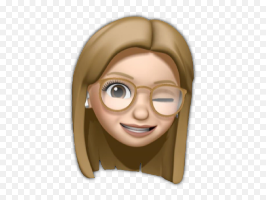 Memoji Girl Blonde Glasses Freetoedit - Cartoon,Blonde Girl Emoji