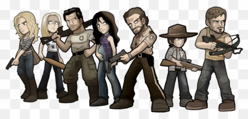 The Walking Dead - Cartoon The Walking Dead Emoji,Twd Emoji