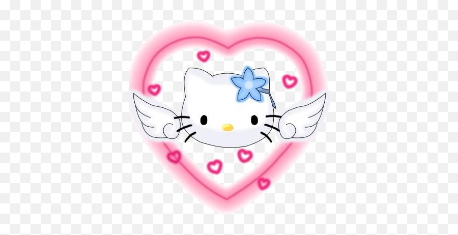 Hello Kitty Emoticones Kawaii - Hello Kitty Angel Emoji,Emoticones Kawaii