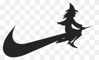 Ftestickers Witch Nike Swoosh Logo - Transparent Halloween Clipart Witch Emoji,Nike Swoosh Emoji
