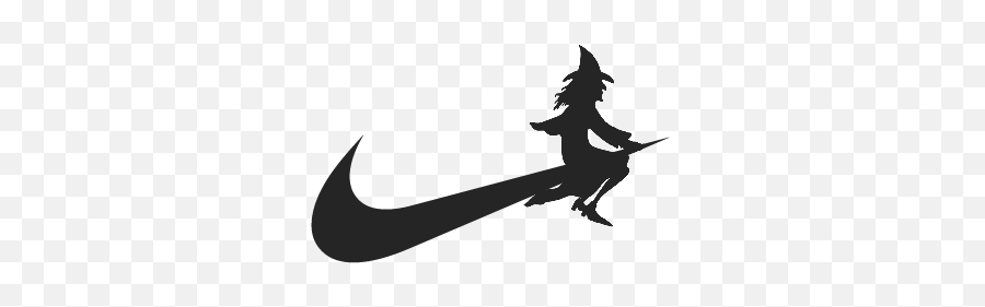 Ftestickers Witch Nike Swoosh Logo - Transparent Halloween Clipart Witch Emoji,Nike Swoosh Emoji
