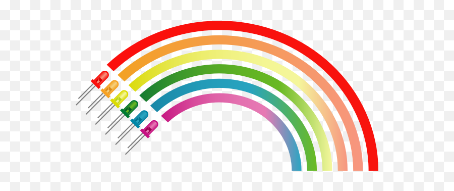 Light Emiting Diodes Rainbow - High Functioning Autism Graphics Emoji,Rainbow Emoji On Facebook