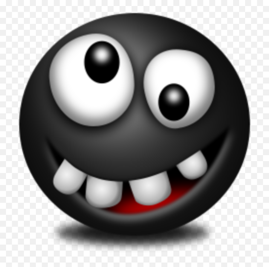 Mq Black Crazy Head Emojis Emoji - Crazy Smiley Black,Crazy Emoji