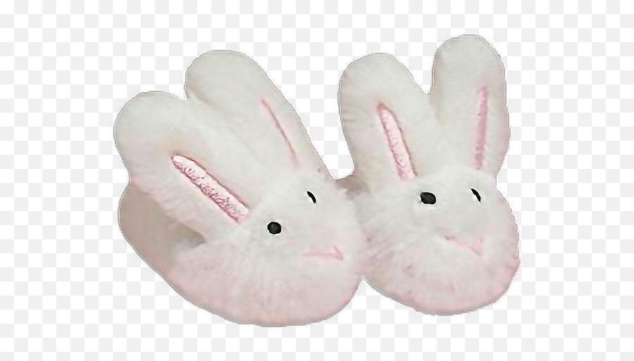 Slippers Pajamas Bunny Bunnyslippers Slides Shoe Shoes - Transparent Bunny Slippers Png Emoji,Emoji Slippers