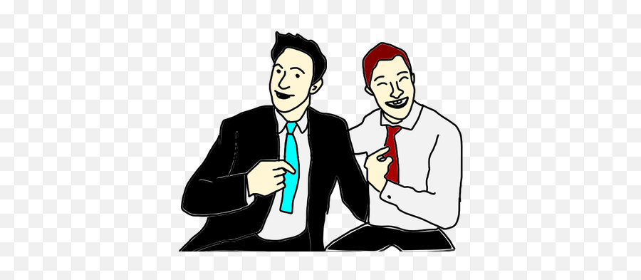 Guys Smiling And Pointing - Pointing To Ourselves Clipart Emoji,Finger Point Right Emoji
