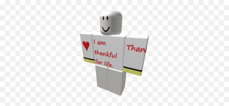 I Am Thankful For Life - Roblox Crop Top Template Emoji,Thankful Emoticon