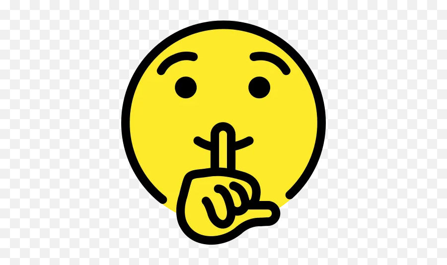 Finger On Lips Emoji Meaning - Ssst Emoji,Emoji Meanings