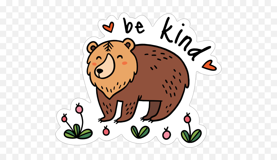 Be Kind Camping Sticker - Camping Fun Illustrations Emoji,Camping Emoji