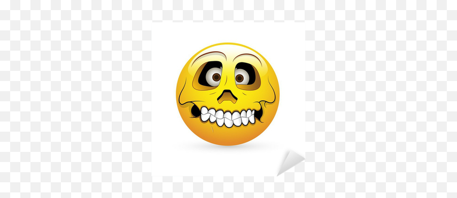 Smiley Emoticons Face Vector Emoji,Skull Emoticon