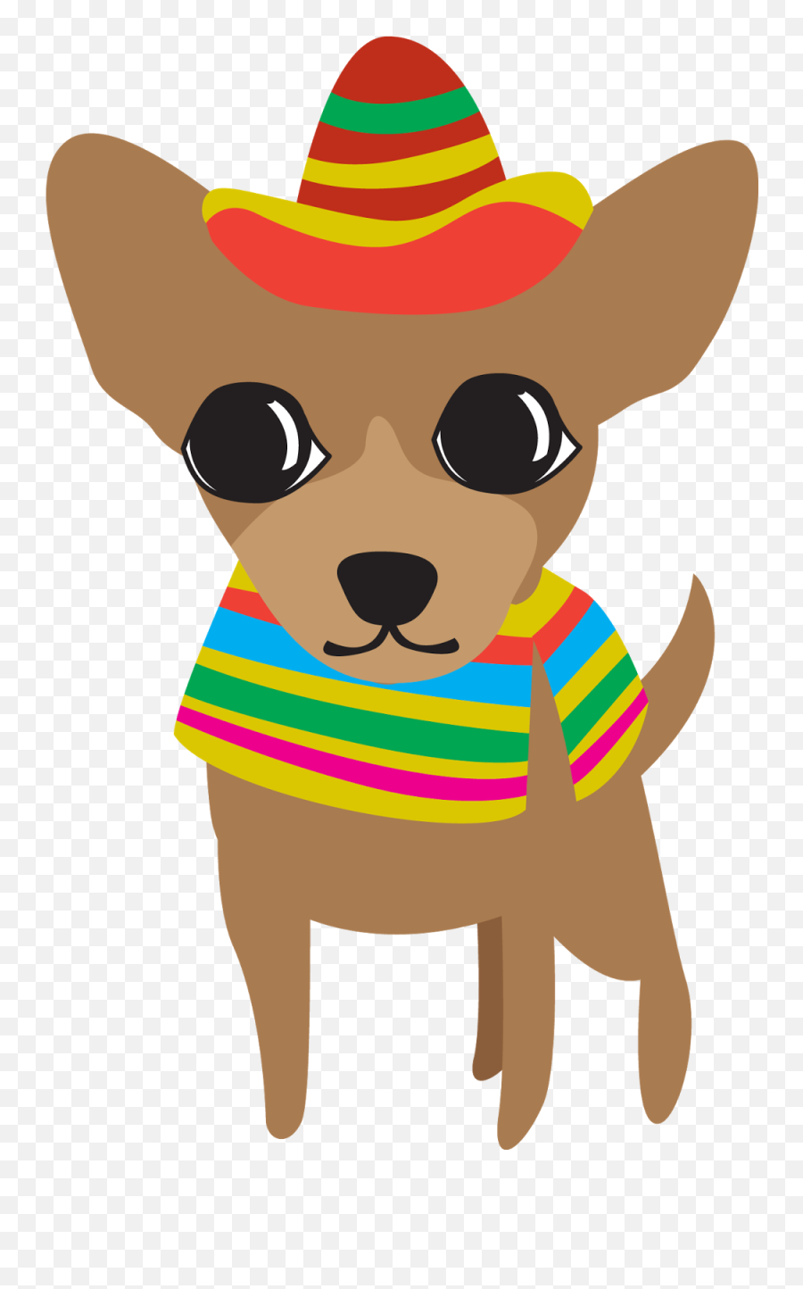 Clipart Dog Chihuahua Clipart Dog Chihuahua Transparent - Chihuahua With A Sombrero Cartoon Emoji,Cinco De Mayo Emojis