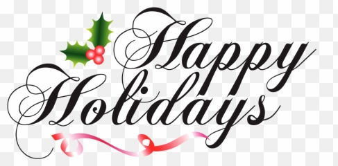 Happy Holidays Clipart Png - Art Emoji