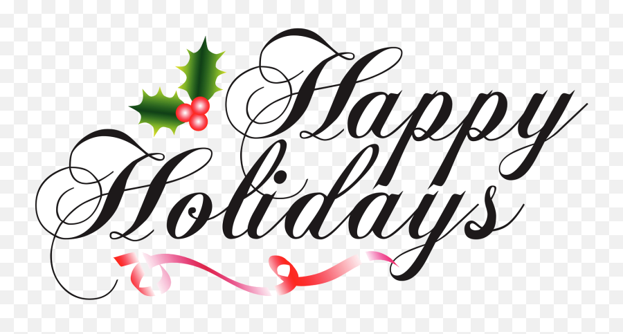 Happy Holidays Clipart Png - Happy Holidays Clip Art Emoji,Holiday Emoji Free