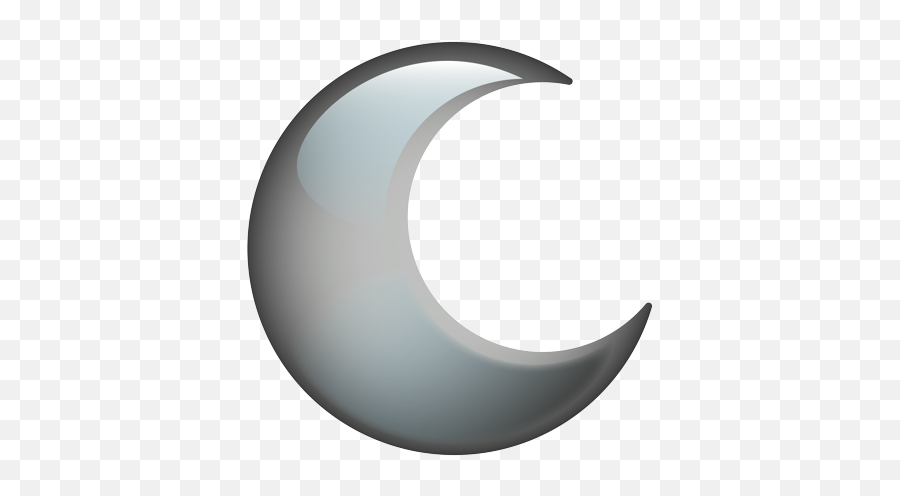 Dark Crescent Moon - Crescent Emoji,Crescent Moon Emoji Png