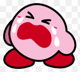 ZeroSSOX on Twitter Kirby as the two crying emoji blobs - Happy