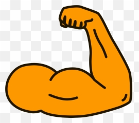 Muscle Clipart - Big Emoji