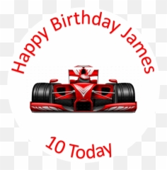 Edible Print - Formula One Car Emoji,Race Car Emoji