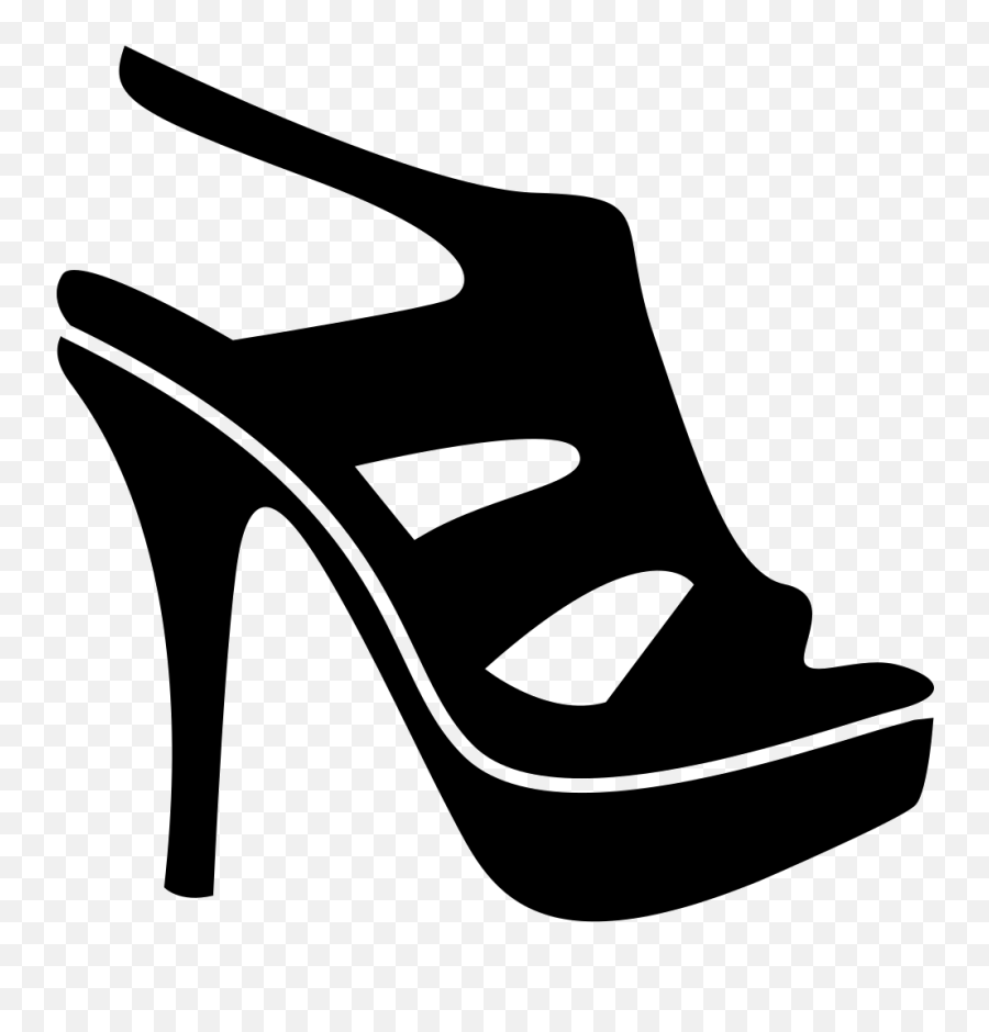 Shoes Icon Images Clipart - Black And White Shoes Clipart Emoji,High Heel Emoji