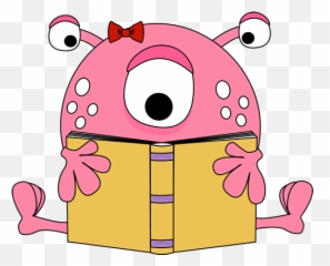 Book reading clipart 2 - Clipartix Monster Reading Emoji
