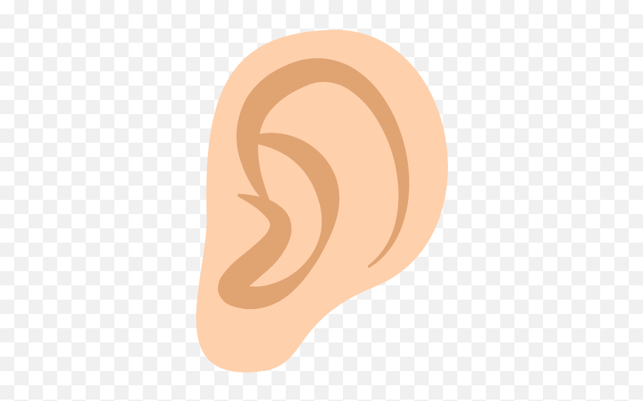 Ear Medium Light Skin Tone Emoji Emoticon Vector Icon - Illustration,Skin Tone Emojis
