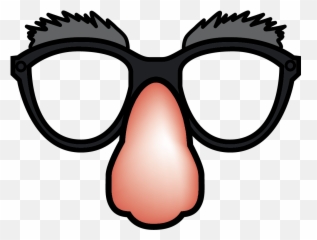 Clipart Funny Glasses Emoji - Goofy