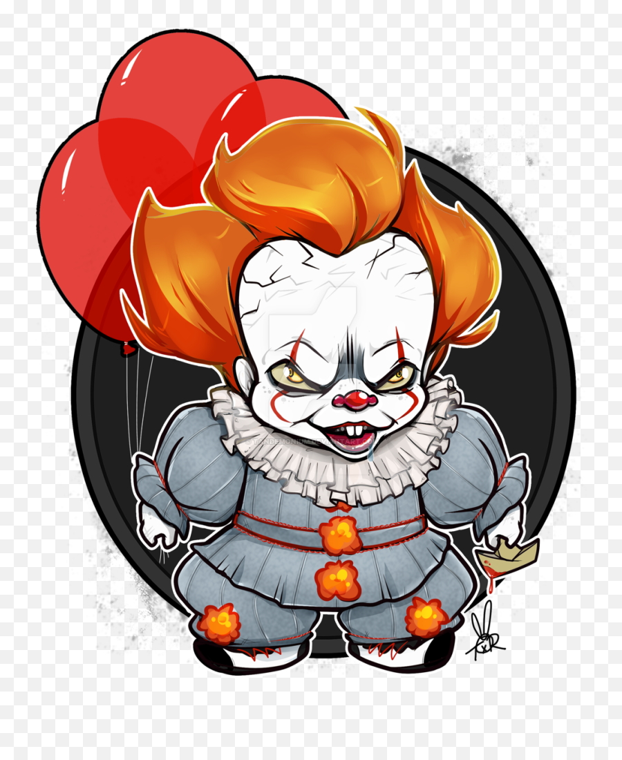 Clown Clipart Pennywise - Chibi Pennywise Emoji,Pennywise Emoji