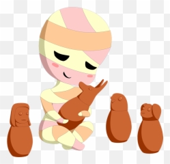 Mummy Canopus Embalming - Cartoon Emoji