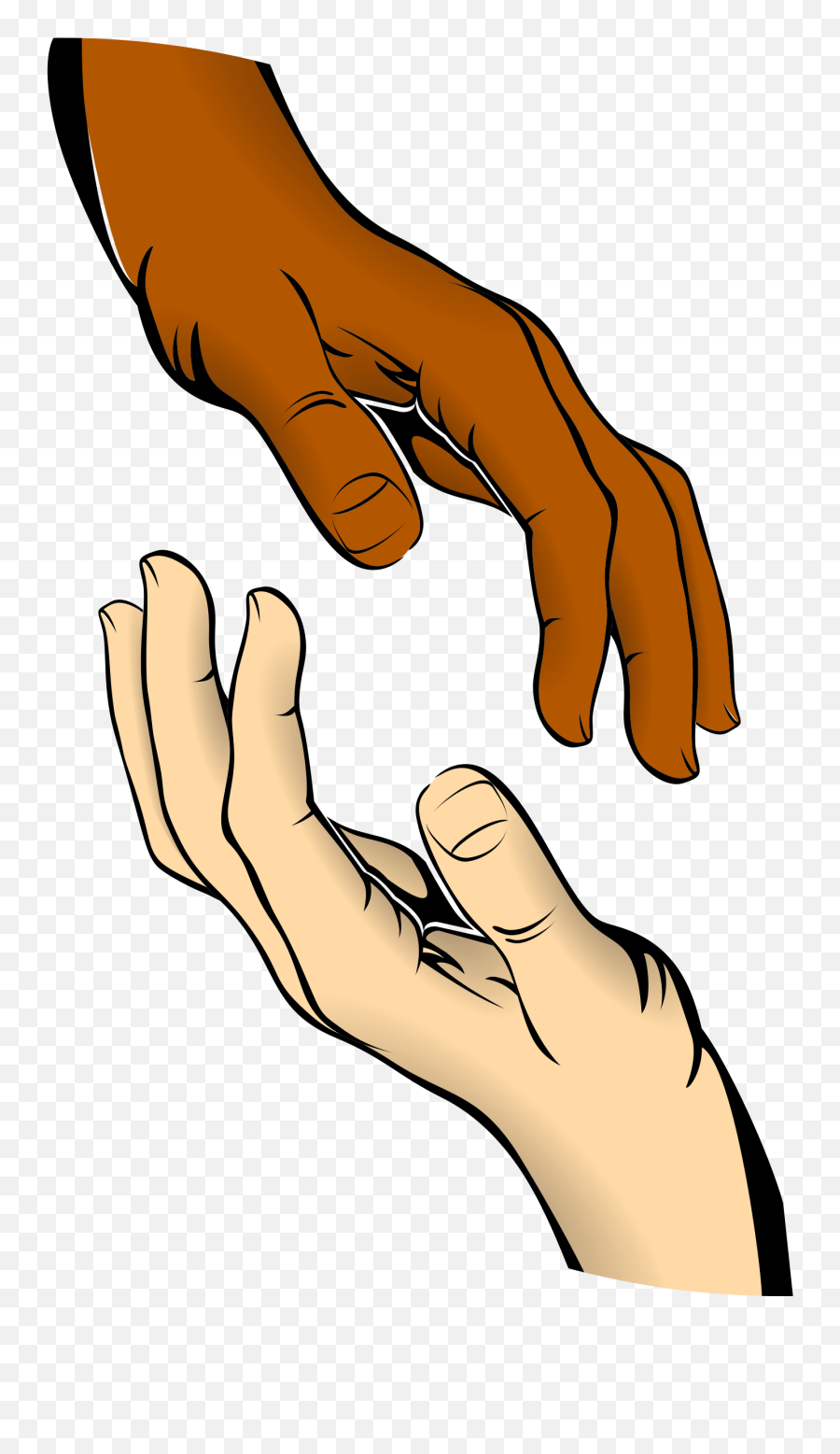 Finger Clipart Blessing Hand Finger - Hands Touching Clip Art Emoji,Blessed Hands Emoji